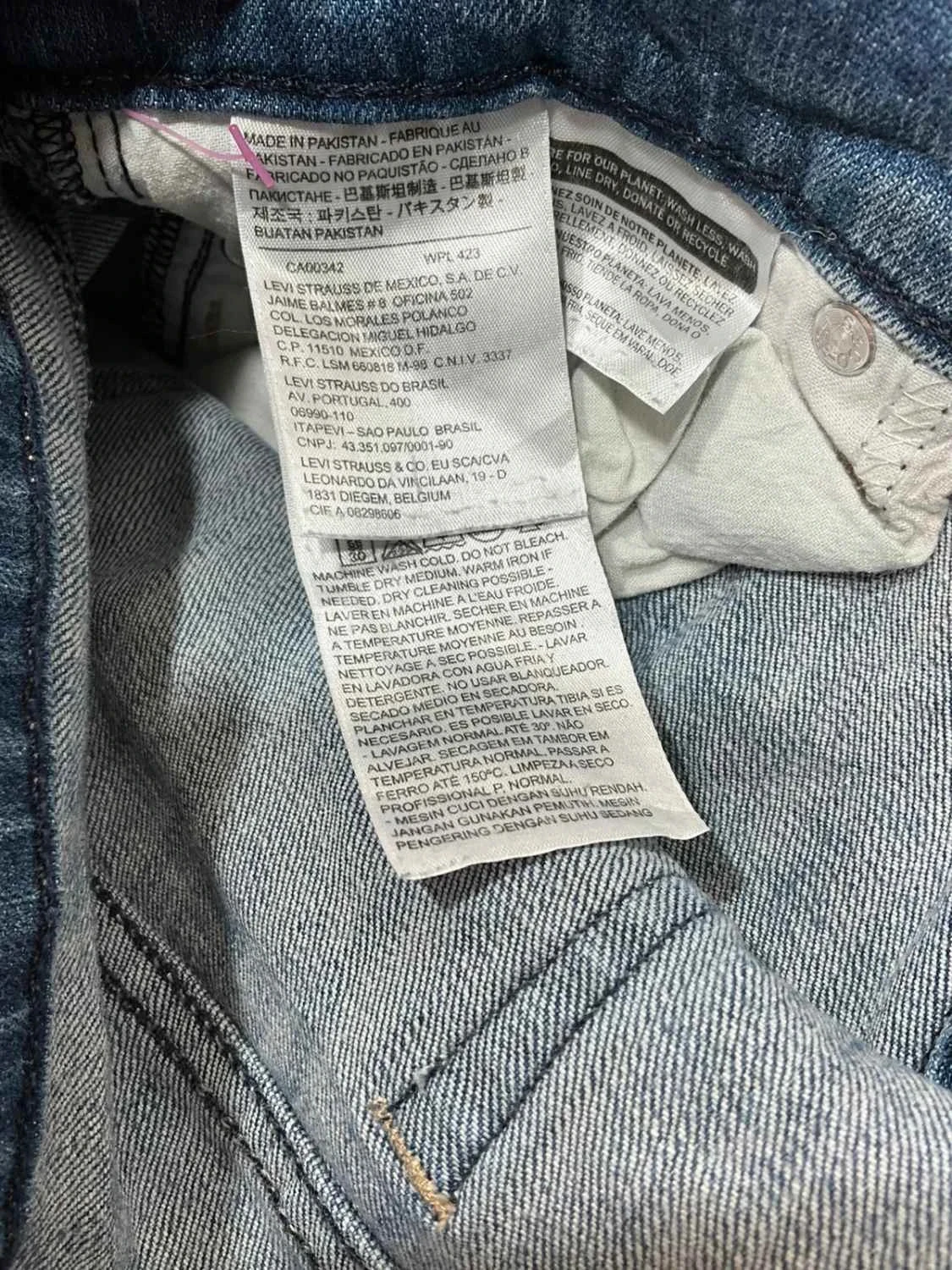 Short  Levi's 10 - W30 Chic Homme 99% Coton Bleu délavé Slv005 – photo 12